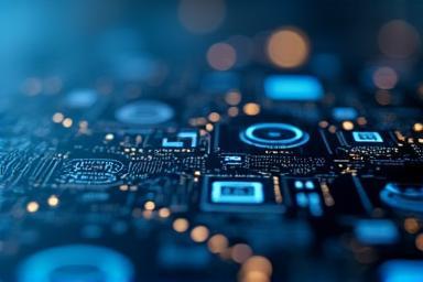Image representing technological circuits or scientific research